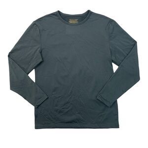 Thermajohn Shirt Mens L Large Gray Soft Lining Long Sleeve Base Layer Sleepshirt